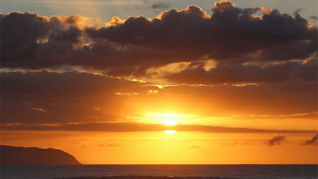 Hawaiiの夕陽はエネルギー感じます#hawaii#夕陽#heartgraphyp...